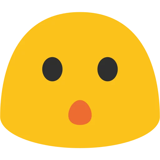 Android N Emojis sticker 😯
