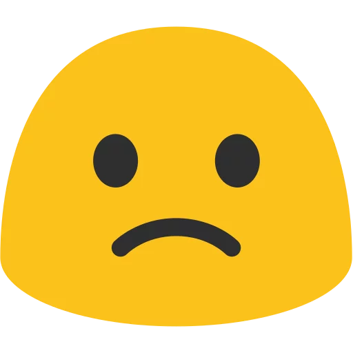 Telegram stiker «Android N Emojis» ☹