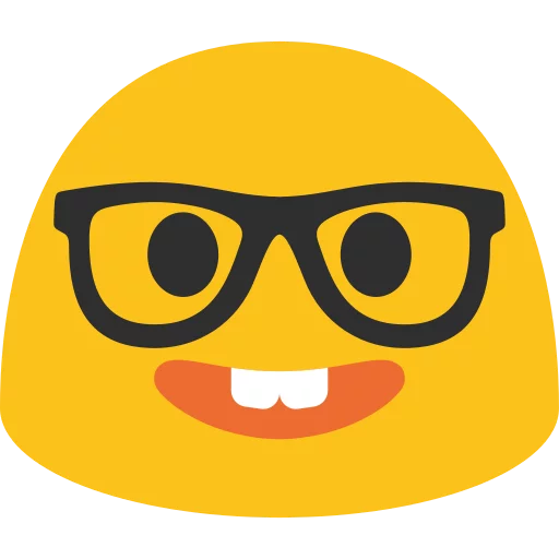 Android N Emojis stiker 🤓