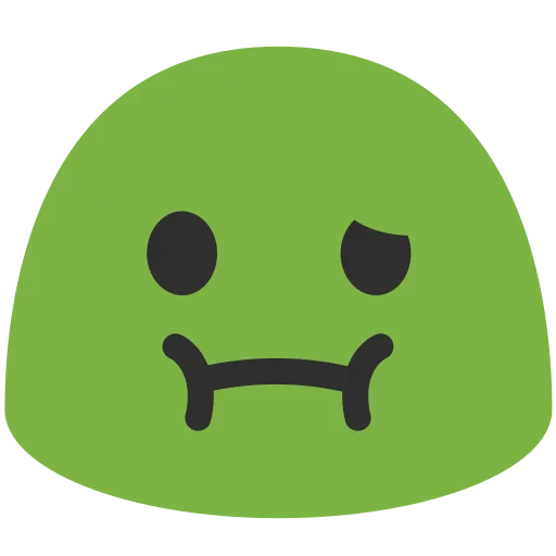 Android N Emojis stiker 🤢