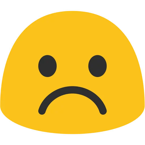 Android N Emojis sticker ☹