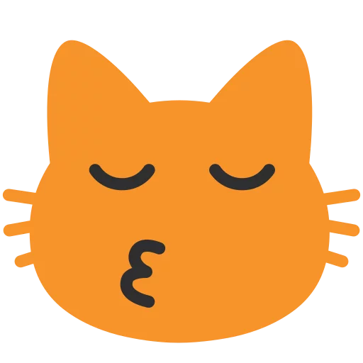 Telegram Sticker «Android N Emojis» 😽