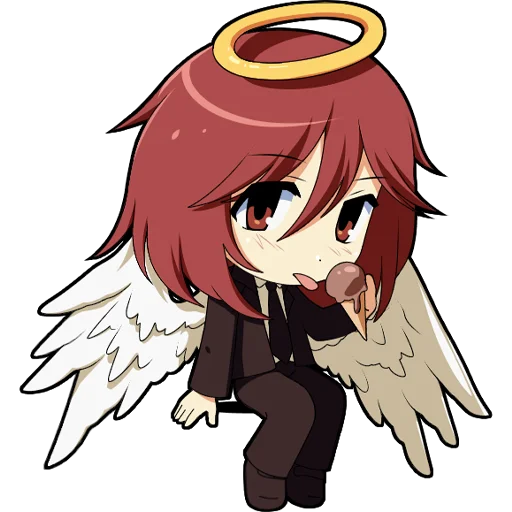 Стикер Telegram «Angel Demon» 🍦