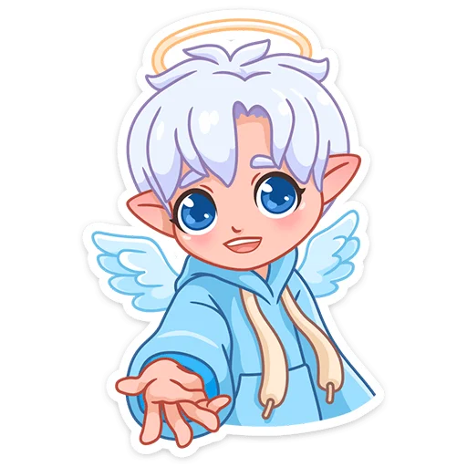 Telegram Sticker «Ангел-кун» 😀