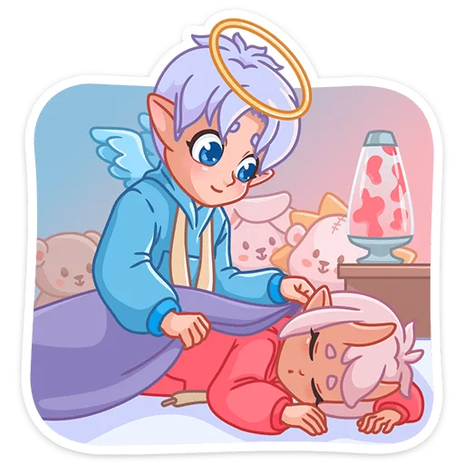 Telegram Sticker «Ангел-кун» 😇