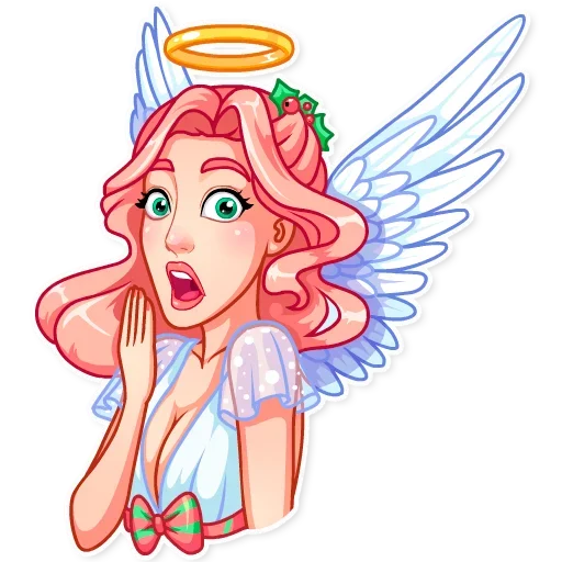 Telegram stiker «Christmas Angel» 😨