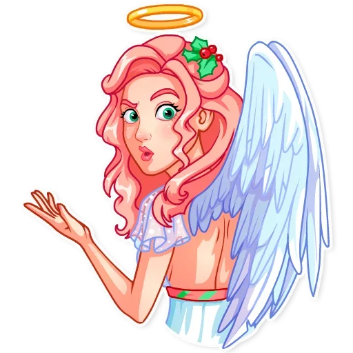 Telegram stiker «Christmas Angel» 🤨