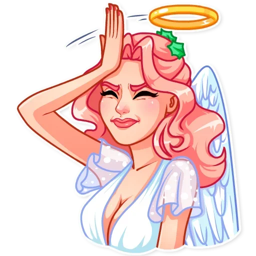 Telegram Sticker «Christmas Angel» 🤦‍♀️