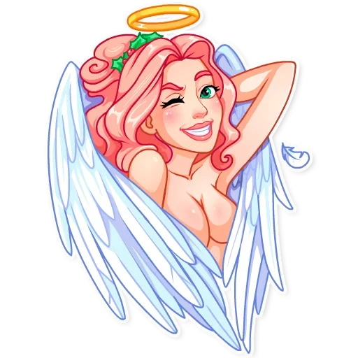 Telegram stiker «Christmas Angel» 😉