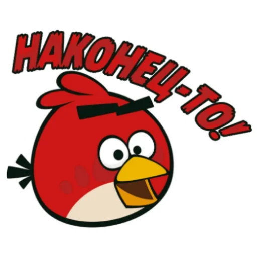 Telegram stikerlari Angry Birds in Russia