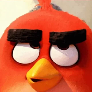 Стикер Angry birds 😉
