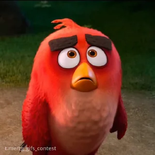 Эмодзи Angry birds 😟