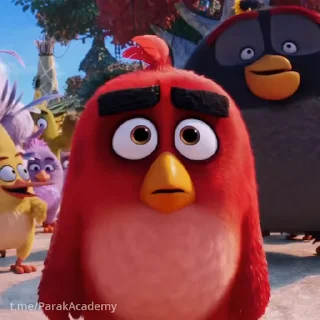 Эмодзи Angry birds 😯