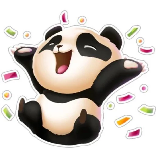 Telegram Sticker «Панда» 🥳