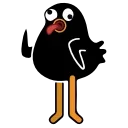 Black Duck emoji 🤪