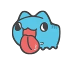 Animated Blue Cat sticker 🥏