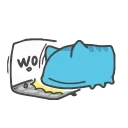 Animated Blue Cat emoji 😙