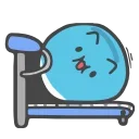 Animated Blue Cat emoji 😏