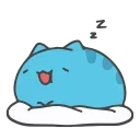 Animated Blue Cat emoji 🤪