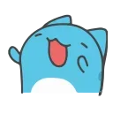 Animated Blue Cat emoji 🧐