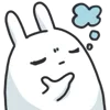 Animated Bunny emoji 🤔