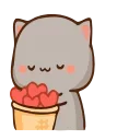 Эмодзи Cute Cats Peach and Goma 🥰
