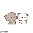 Cute Cats Peach and Goma emoji 😘