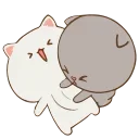 Эмодзи Cute Cats Peach and Goma ☺️
