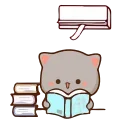 Емодзі Cute Cats Peach and Goma 📖