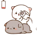 Cute Cats Peach and Goma emoji 😃