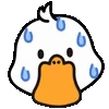 Duck Emoji emoji 😰