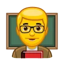 Стікер Animated Emoji 👨‍🏫