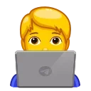 Animated Emoji sticker 🧑‍💻