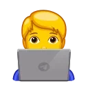 Стікер Animated Emoji 🧑‍💻