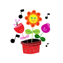 Animated Flowers stiker 😙