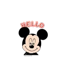 Mickey Mouse emoji 👋