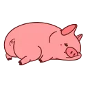 Animated Pig Valera ( , ) sticker 😞
