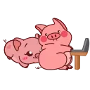 Емодзі Animated Pig Valera ( , ) 🕛