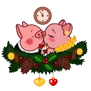 Animated Pig Valera ( , ) emoji 🎄