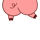 Animated Pig Valera ( , ) sticker 🍑