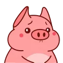 Animated Pig Valera ( , ) sticker 😰