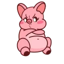 Animated Pig Valera ( , ) sticker 😤
