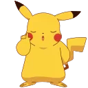 Эмодзи Animated Pikachu 🤨