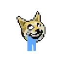 Эмодзи Animated Pixel Dog 🐶