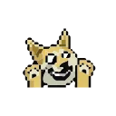 Animated Pixel Dog emoji 🐶