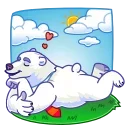 Эмодзи Polar Bear 🌞
