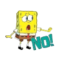 Sponge Bob emoji 🙅‍♂️