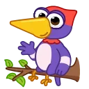 Емодзі телеграм Woodpecker
