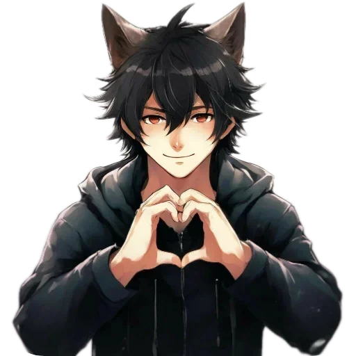 Anime Boy wolf sticker ❤
