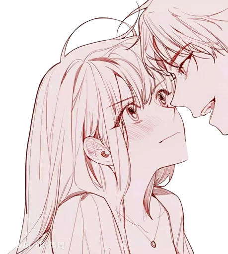 Стикер Telegram «Anime Hugs, Kisses & Random» ❤️